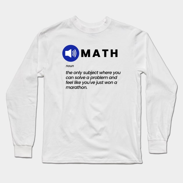 Funny Math Joke Long Sleeve T-Shirt by sarsia